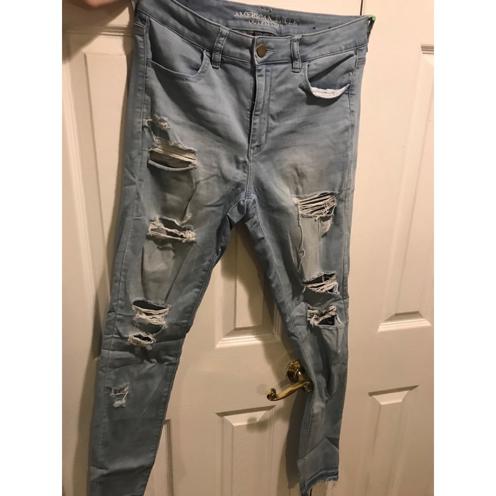 AEO SATEEN SUPER SUPER STRETCH JEGGING